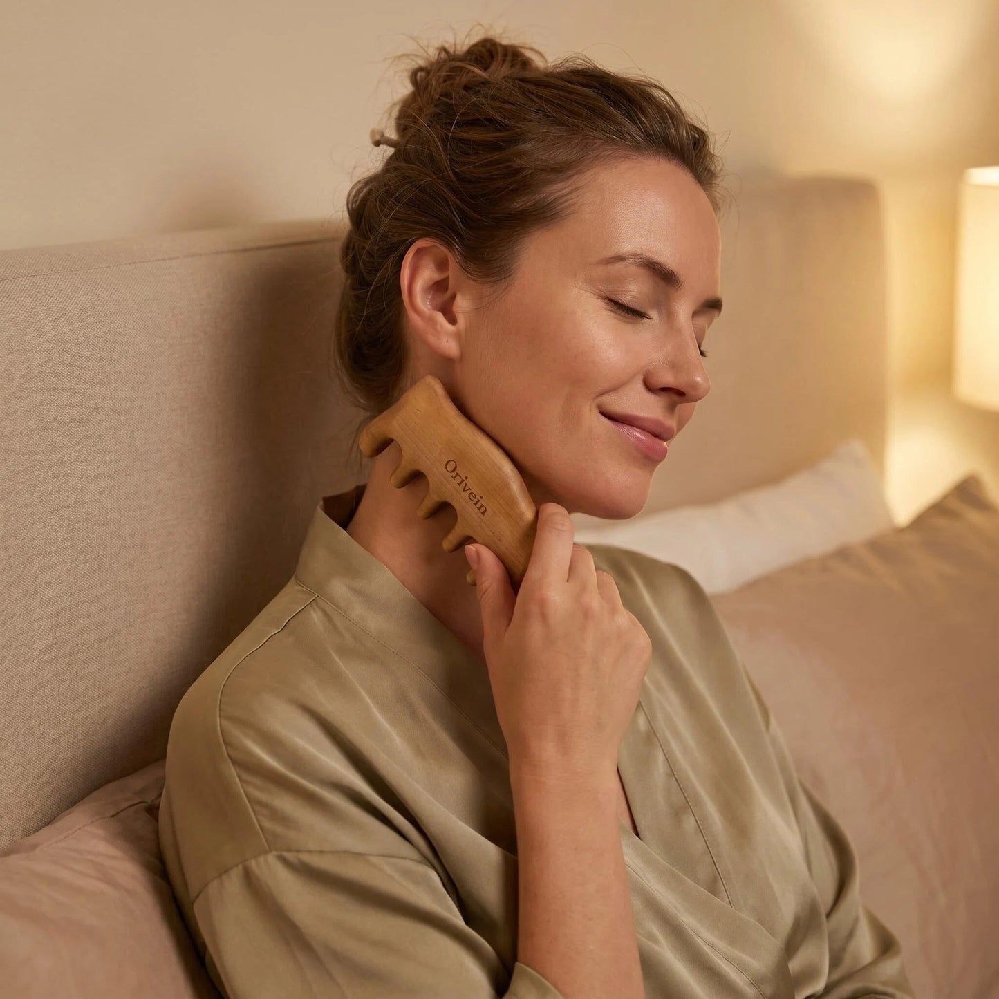 Ash Wood Wide-tooth Gua Sha Comb